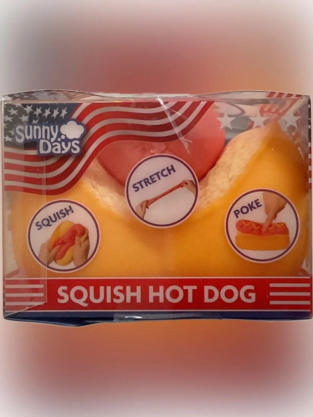 Sunnydays viral trending squishy hot dog sensory squishy toy